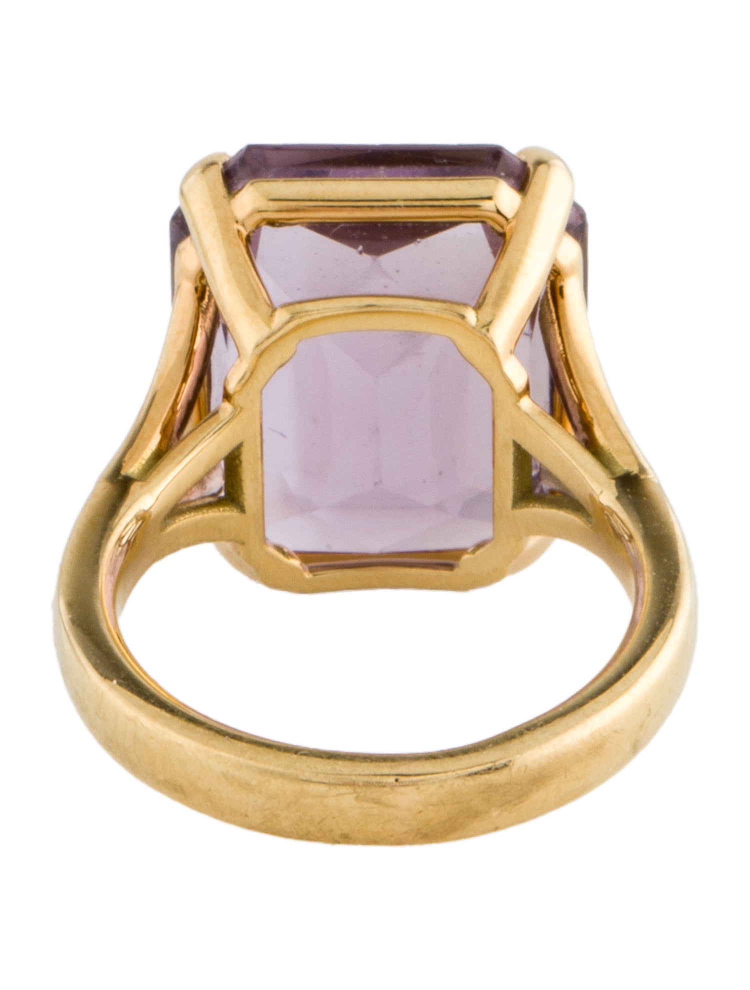 Ring 18K 7.63ctw Amethyst Cocktail Ring